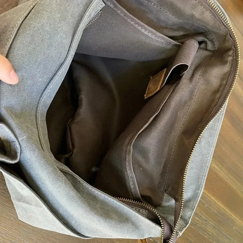 messenger bag woven canvas